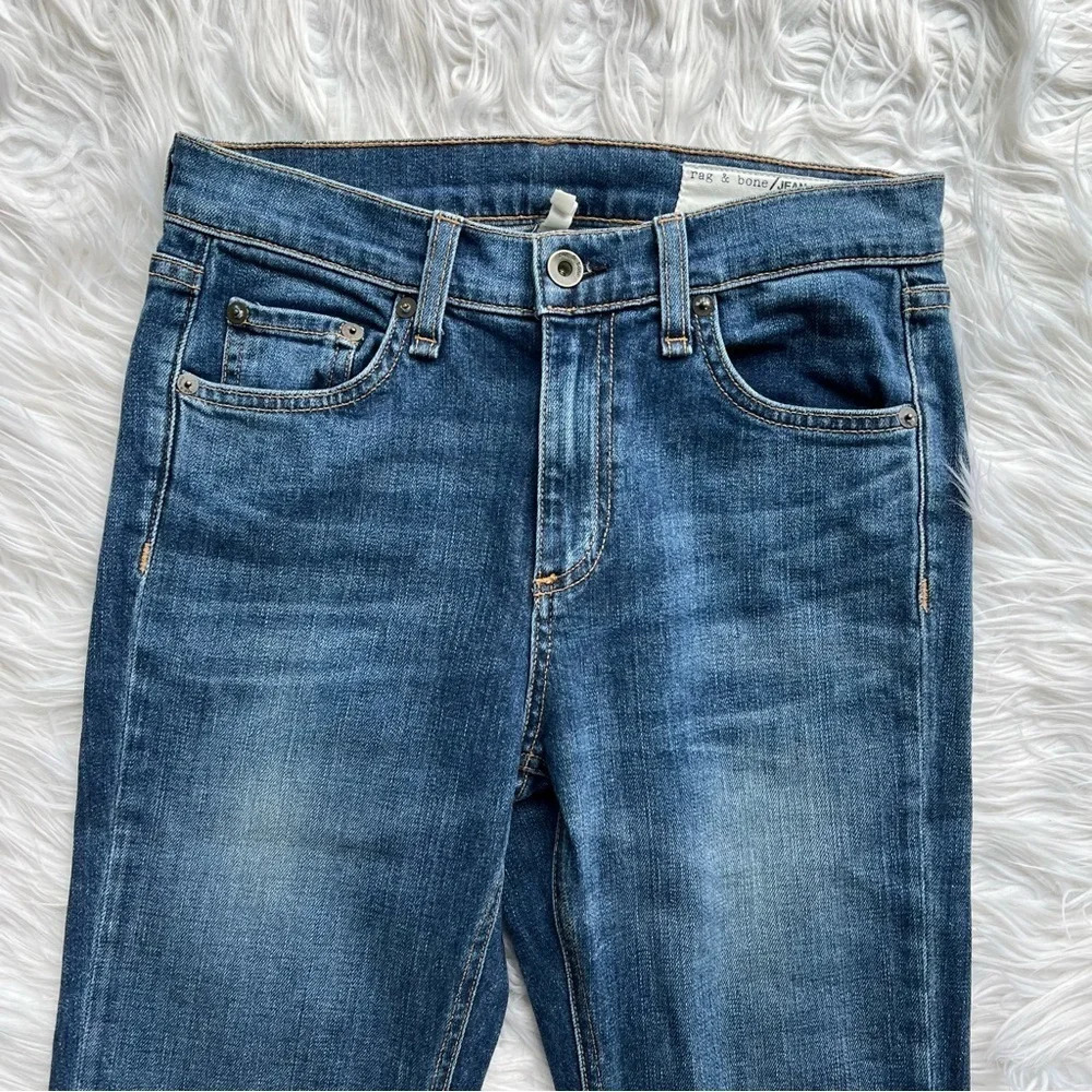 Rag & Bone 10” Dre Boyfriend Jeans Bainbridge Denim Women’s Casual 25 - Picture 6 of 12